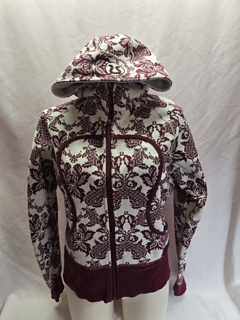 Lululemon Scuba Hoodie Womens Full Zip Laceoflage Hooded Size 6 Y2K VTG SCUBA